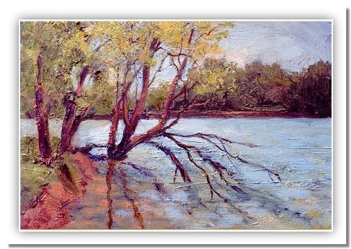 Early Spring the Wabash River - Oil on Board 9 x 12.jpg